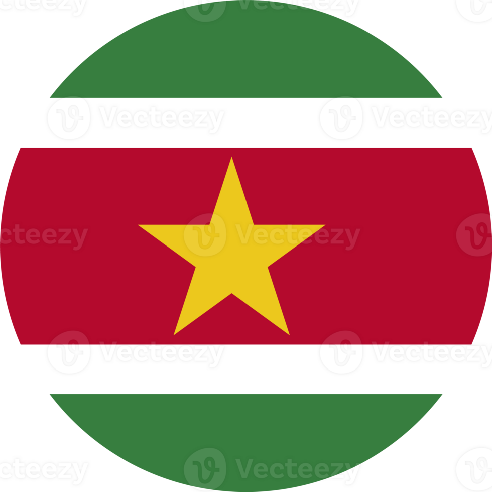 Suriname flag button png