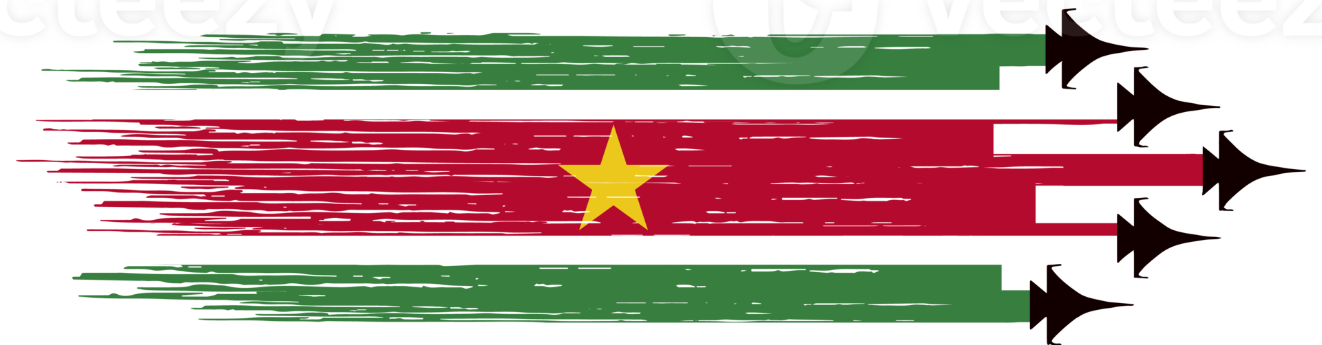 Suriname flag military jets png