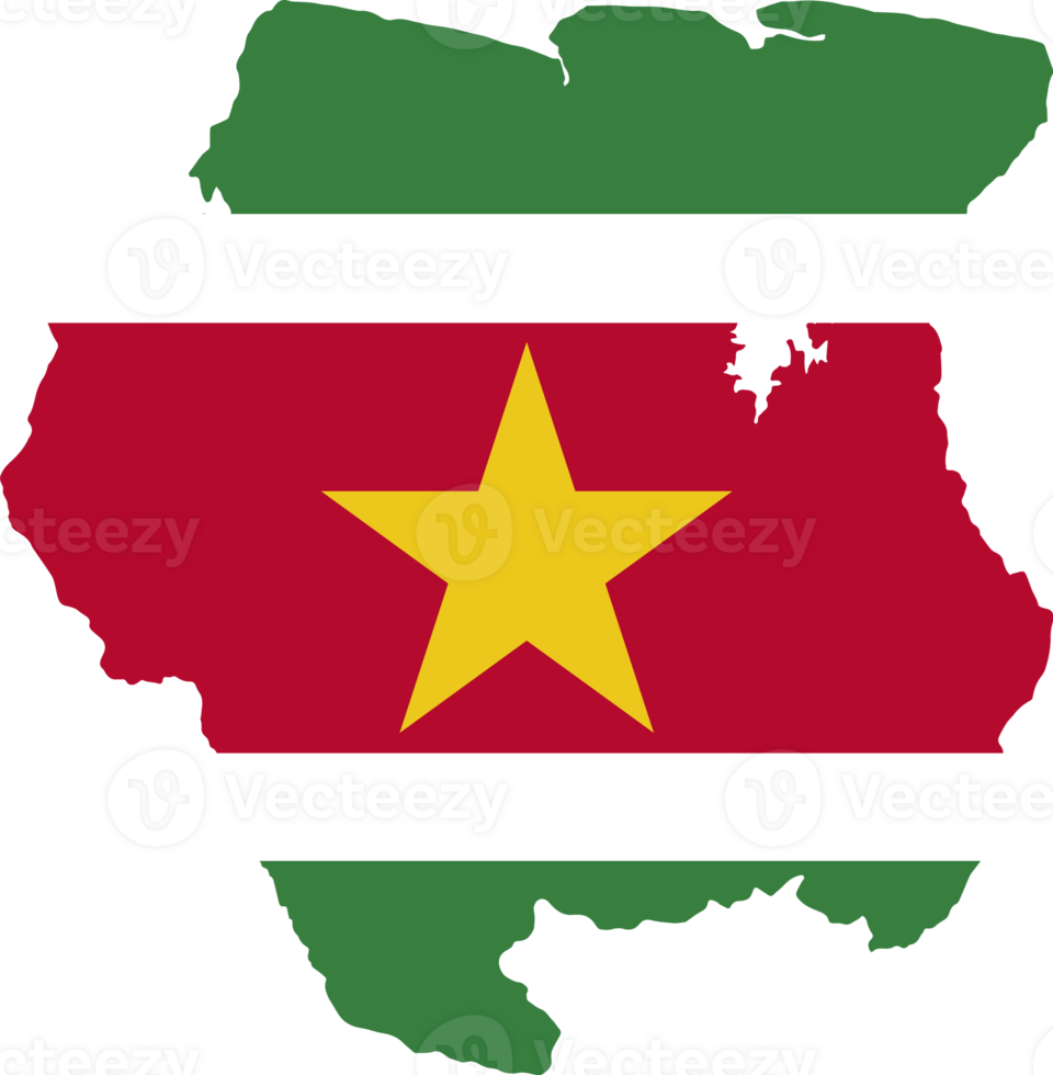 Suriname map flag png