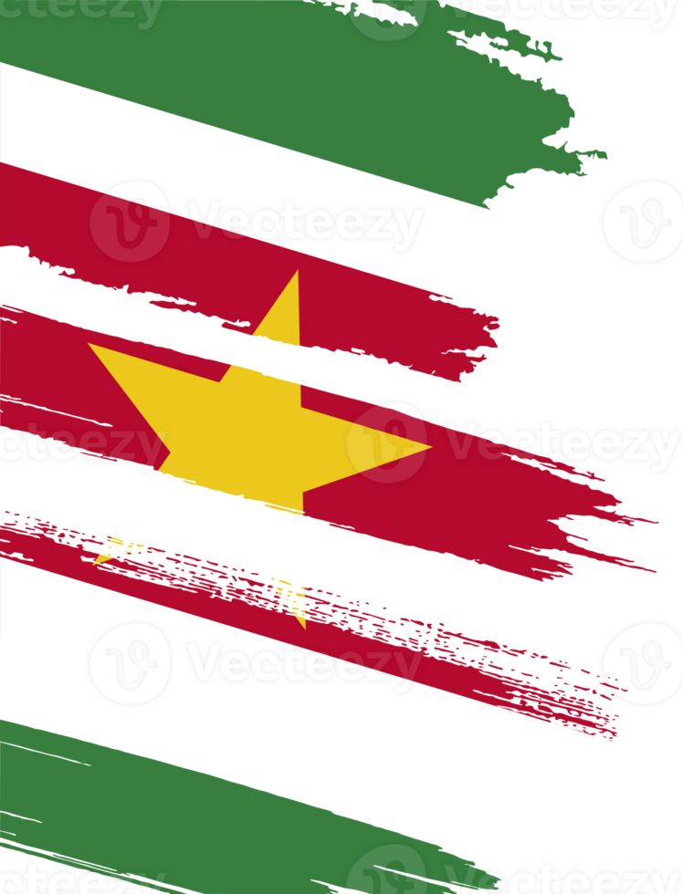 Suriname flag brush png