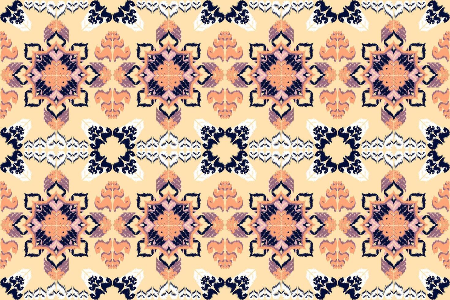 Ethnic ikat chevron pattern background Traditional pattern on the fabric in Indonesia and other Asian countries. vector