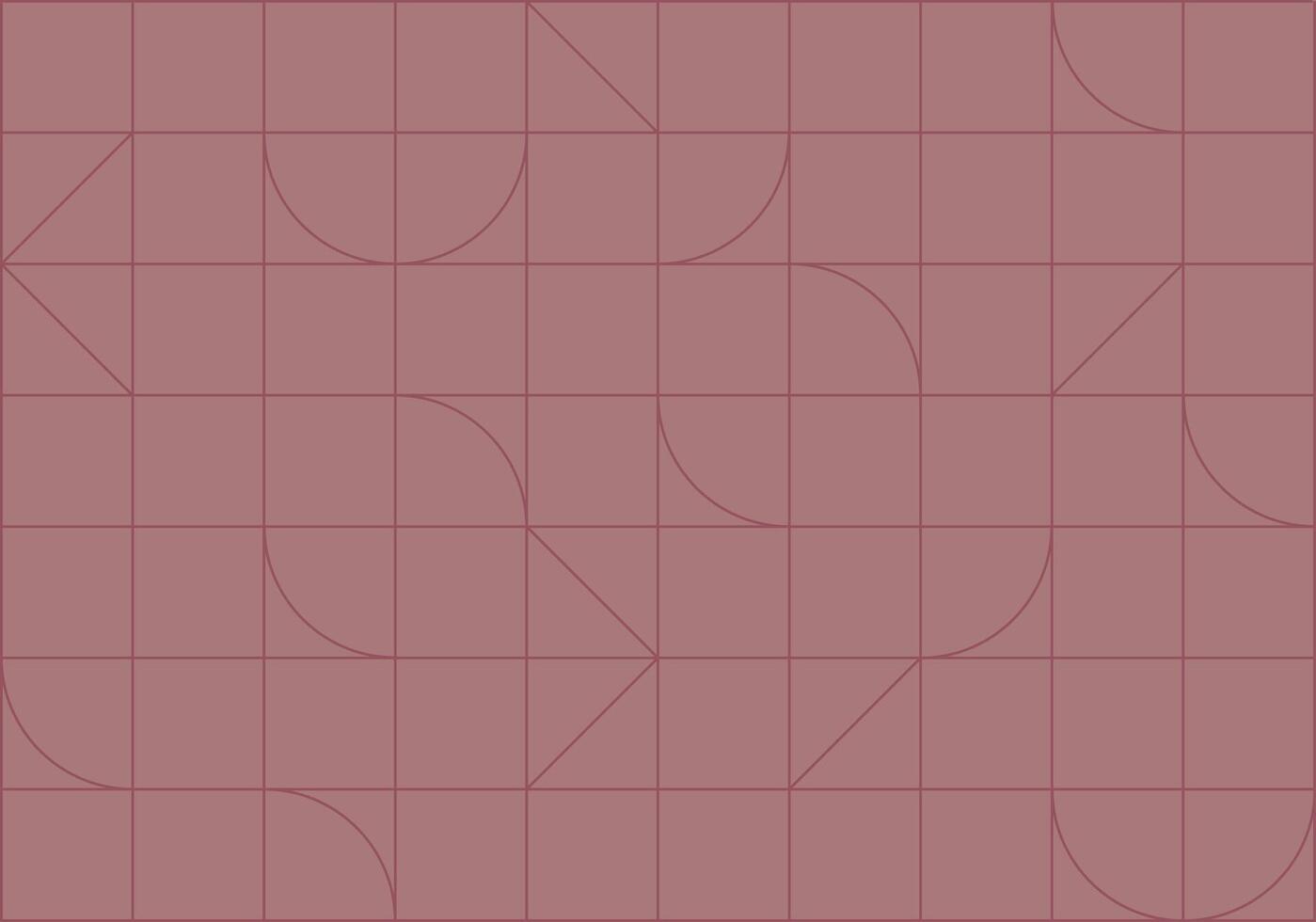 Linear seamless art deco pattern drawing in linear style on coral background vector