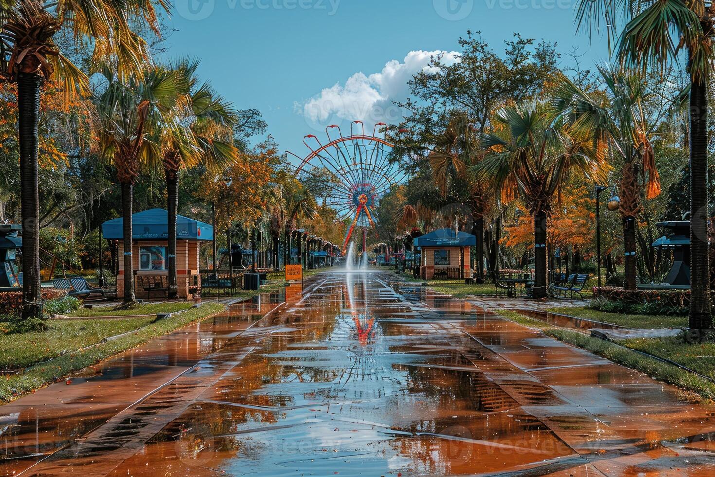 Ferris wheel high in the sky professional photography photo