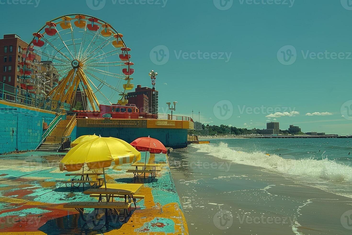 Ferris wheel high in the sky professional photography photo