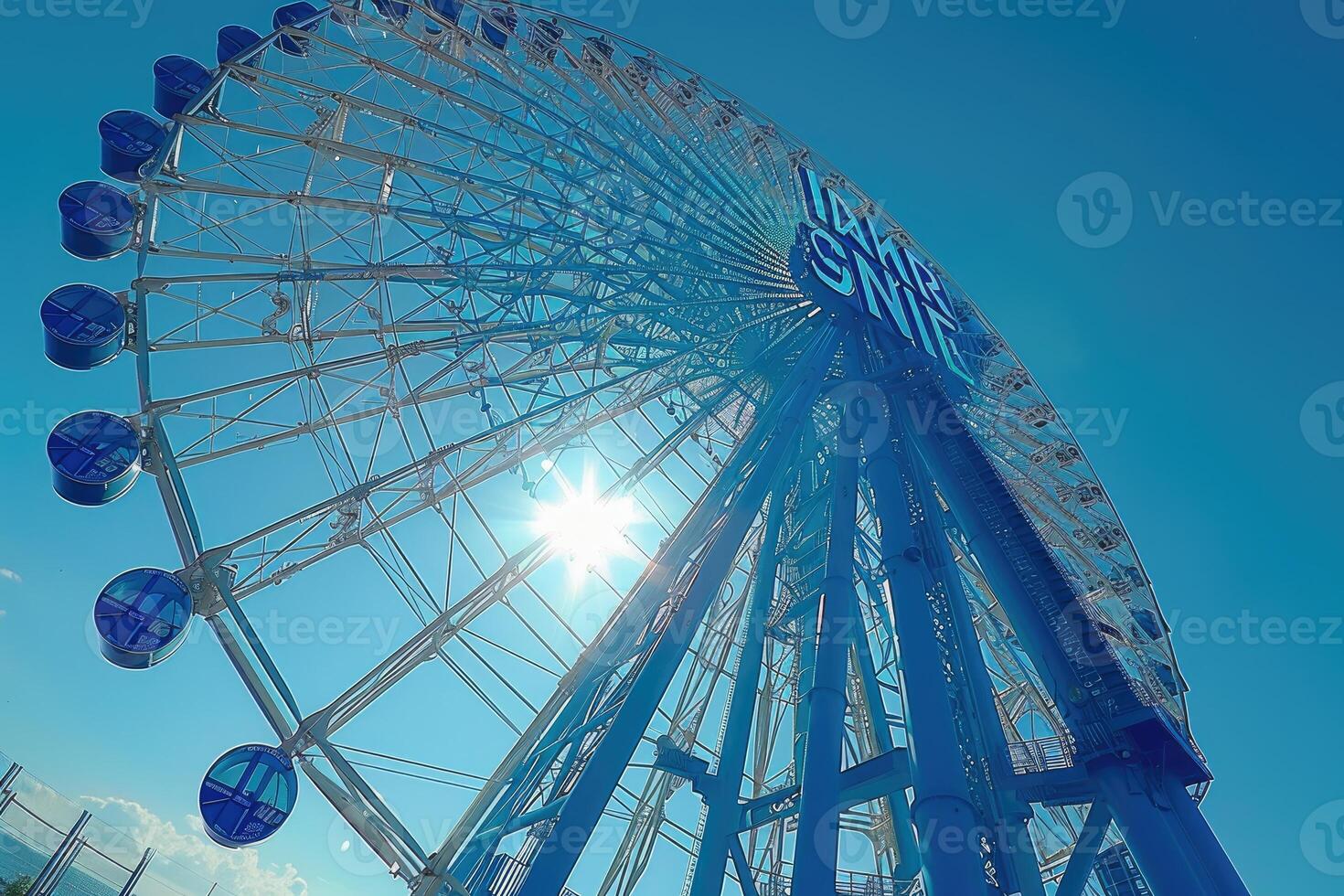 Ferris wheel high in the sky professional photography photo
