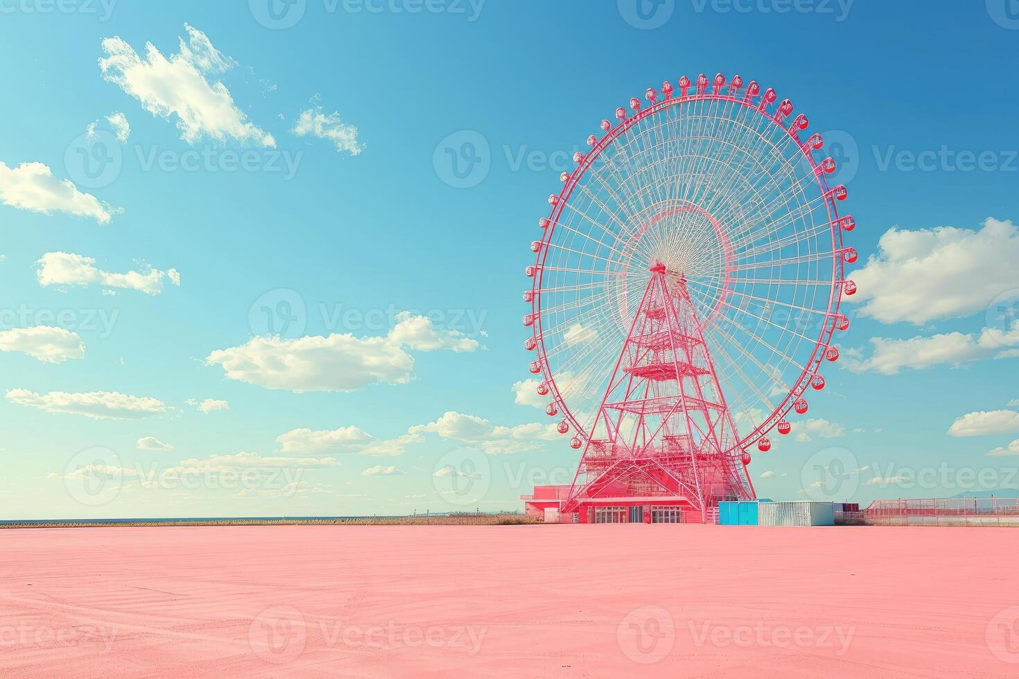 Ferris wheel high in the sky professional photography photo