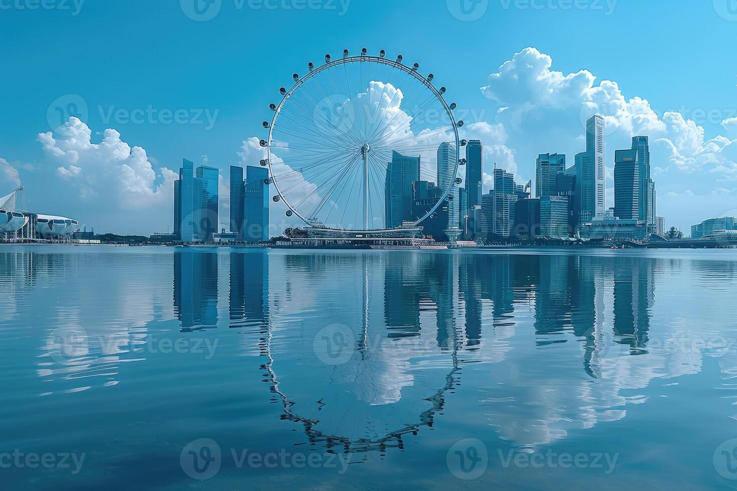 Ferris wheel high in the sky professional photography photo