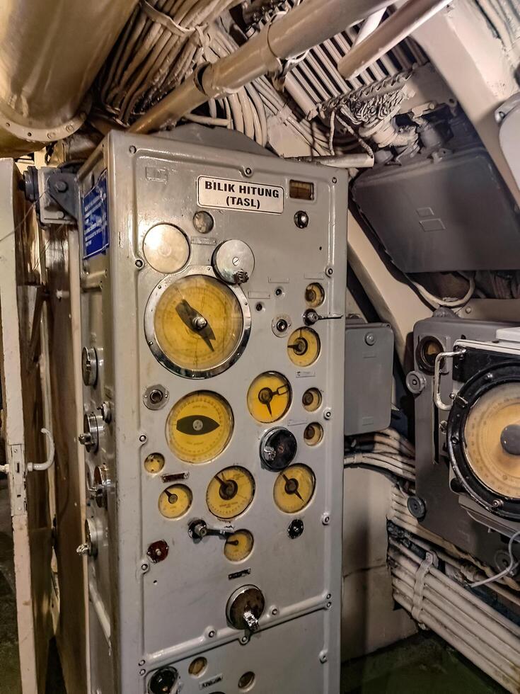 counting room panel on Pasopati submarine, Indonesia, 17 April 2024. photo