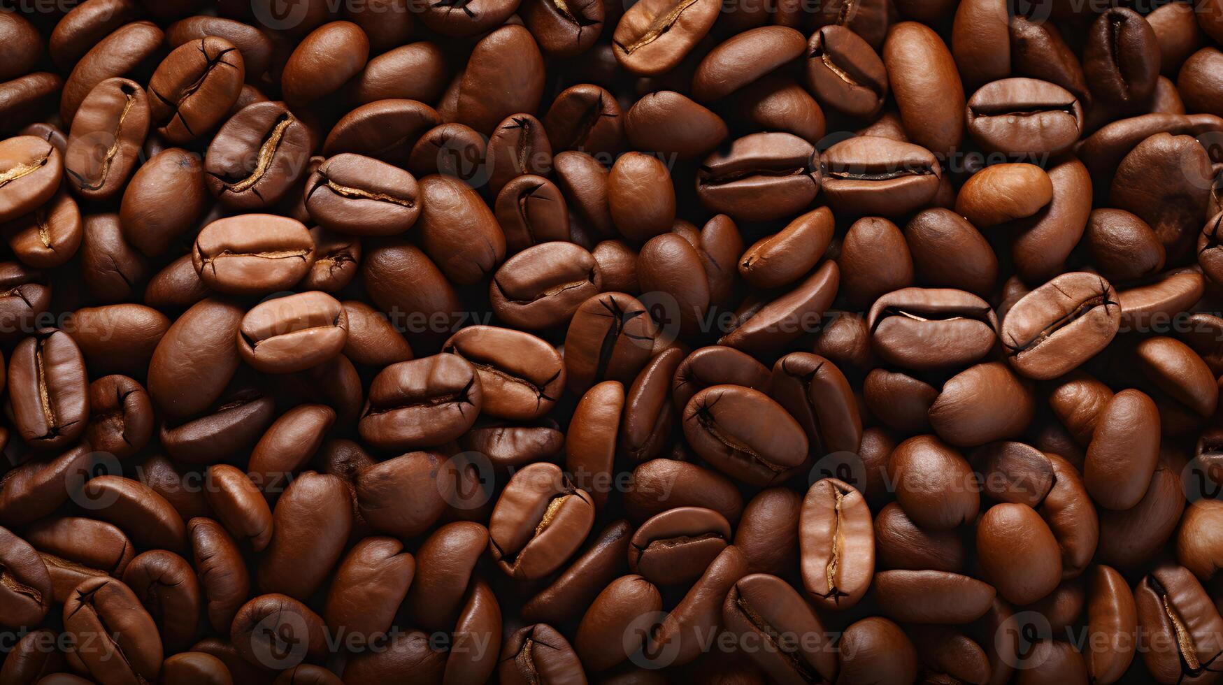 Background consisting of a large number of coffee beans. photo