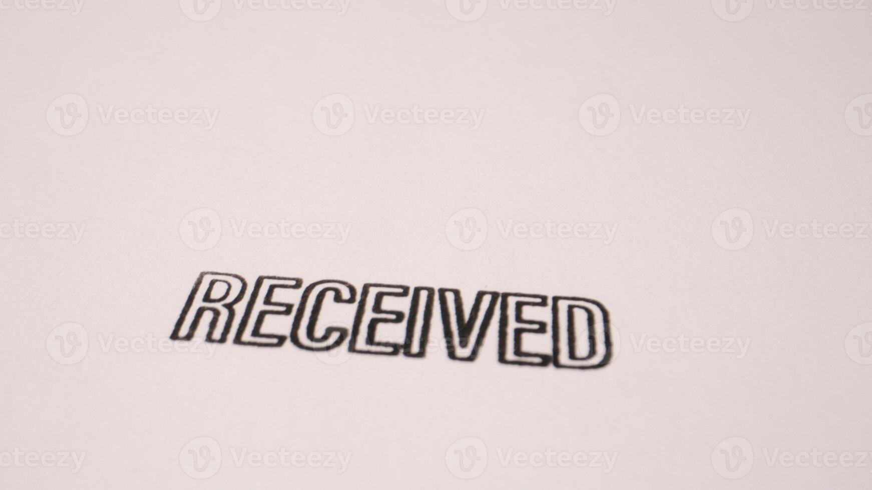 11 photo of black outline received stamp inscription completed delivered concept