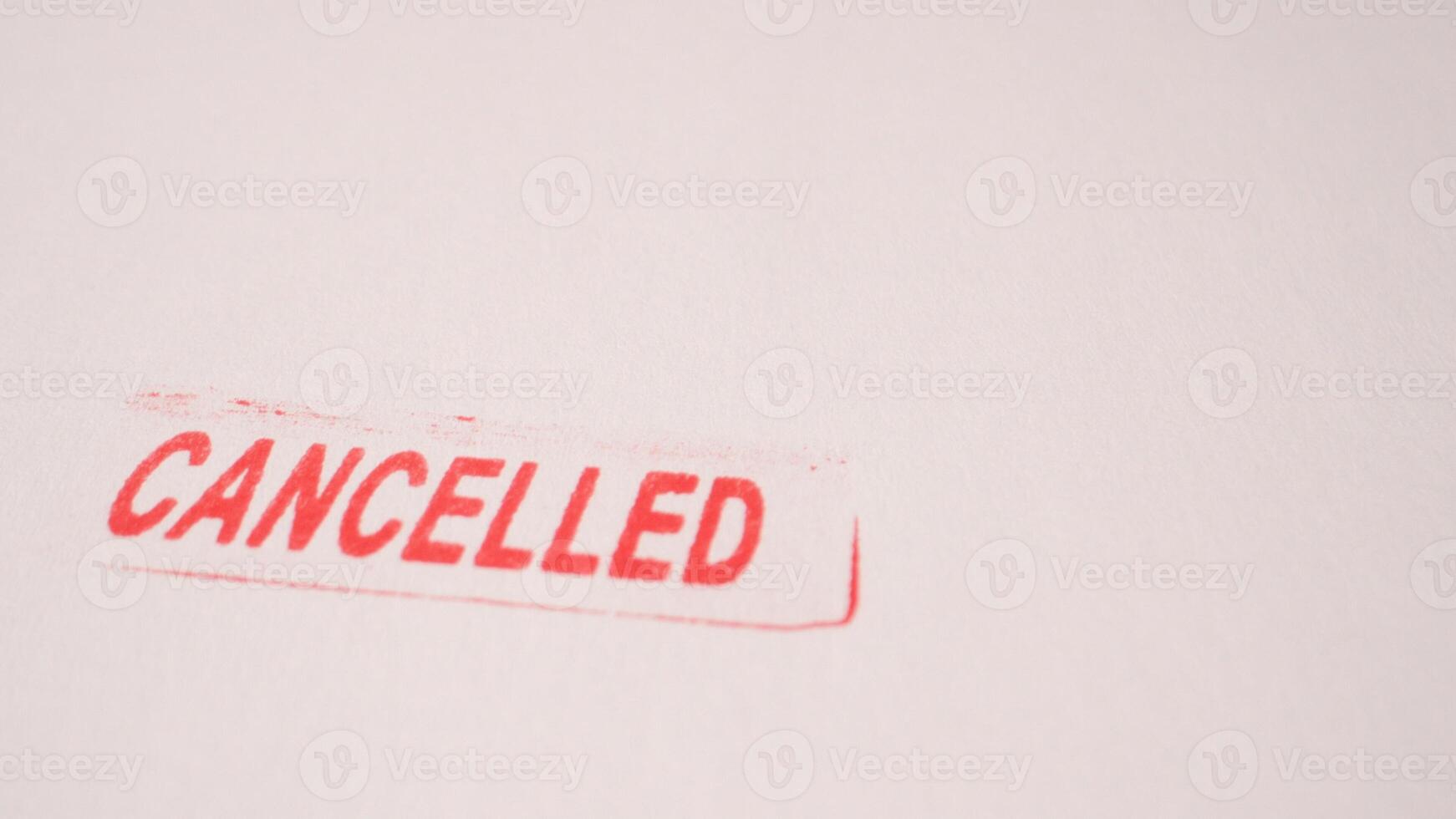4 photo of red cancelled stamp inscription on white paper