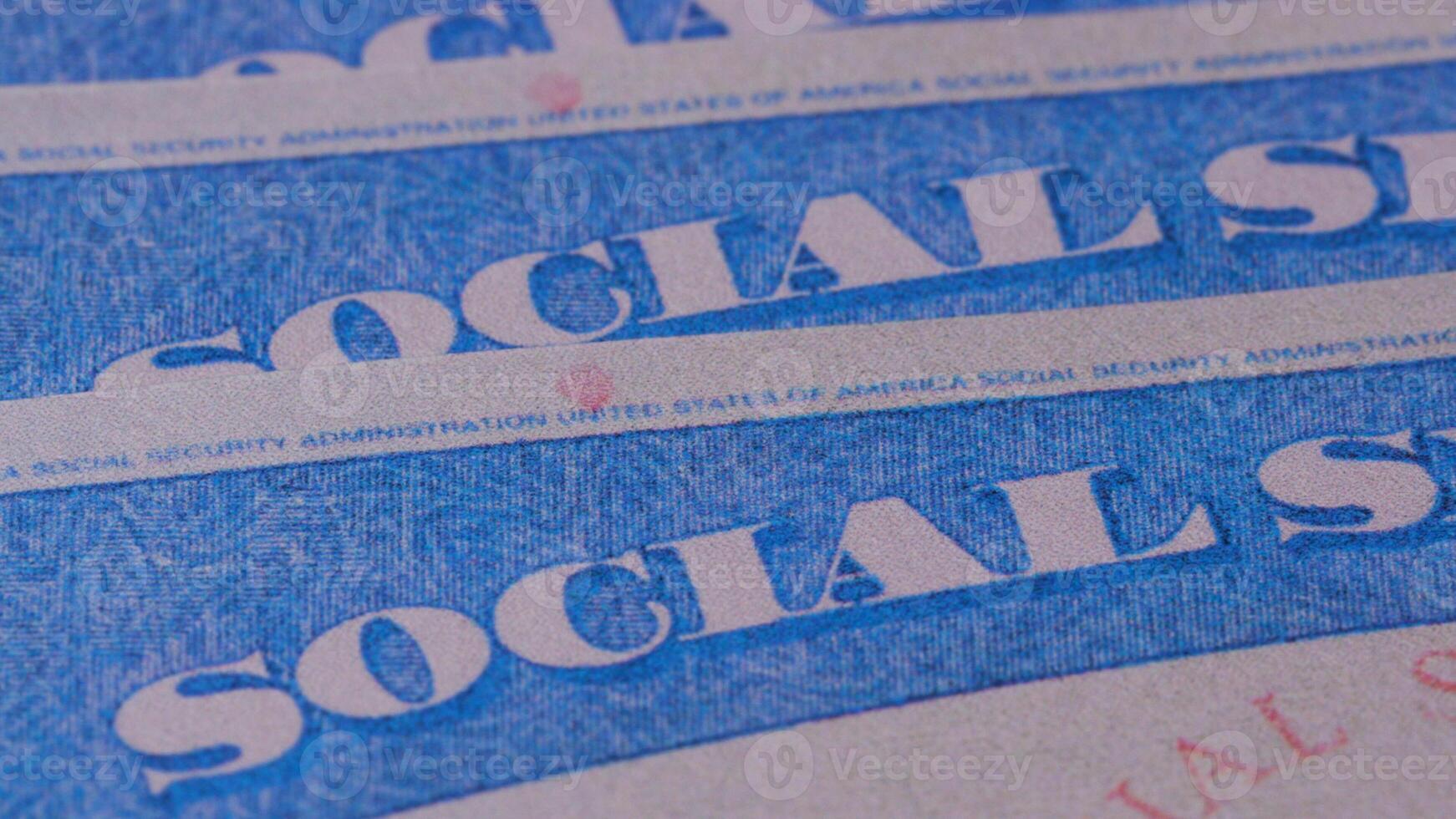 1 photo of social security cards identification ssn on table