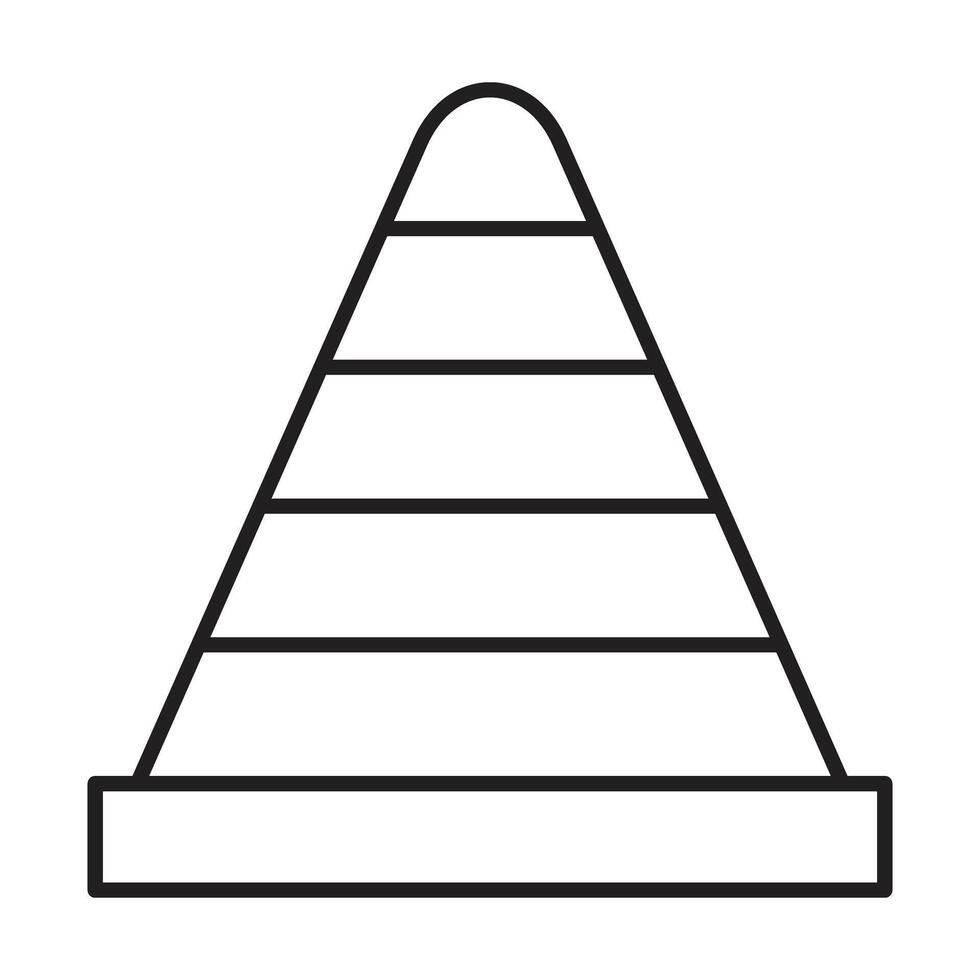 Traffic Cone Icon Design For Personal And Commercial Use vector