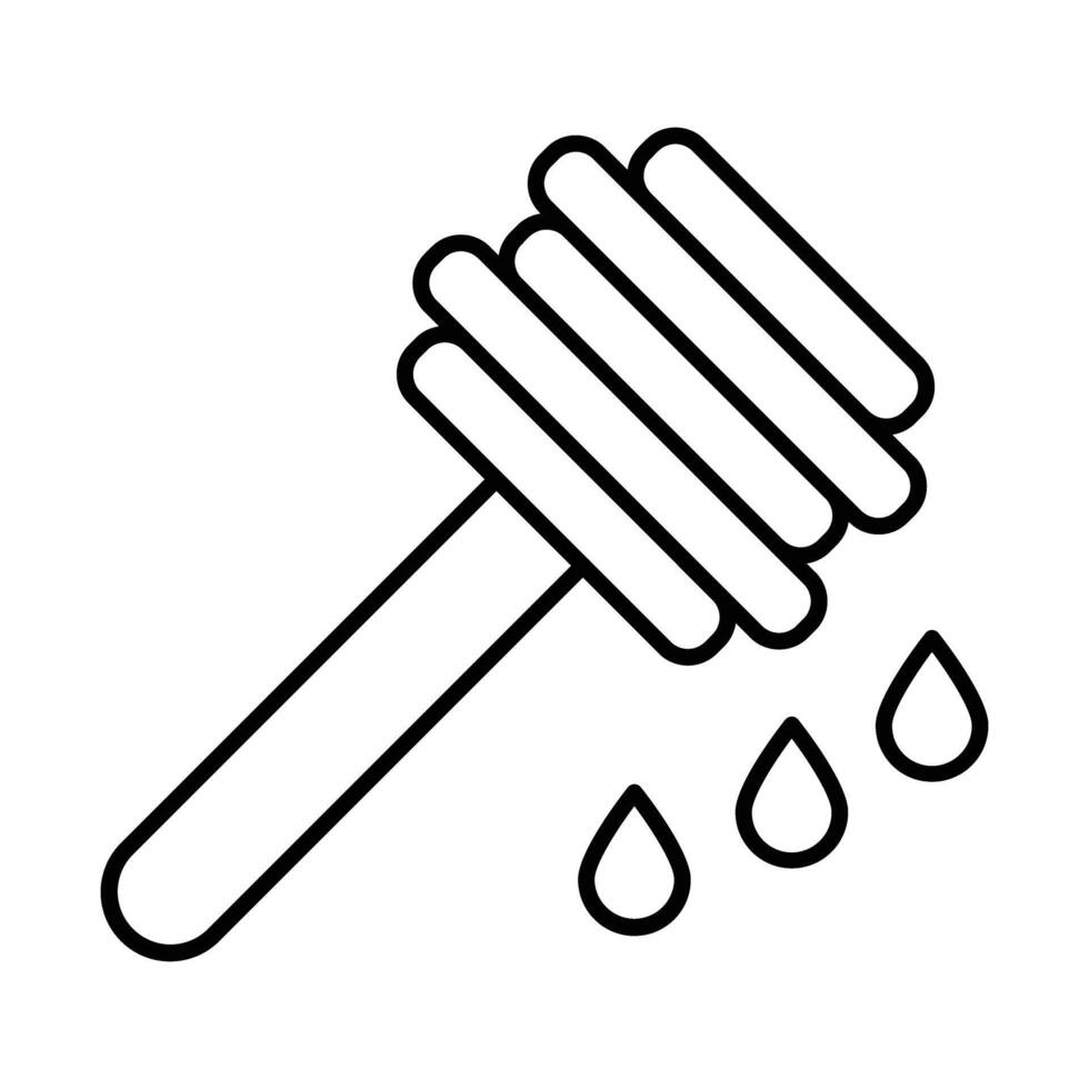 Honey Dipper Icon Design vector