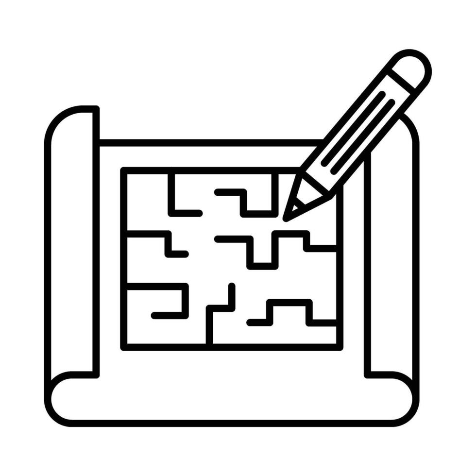 Blueprint Icon Design vector