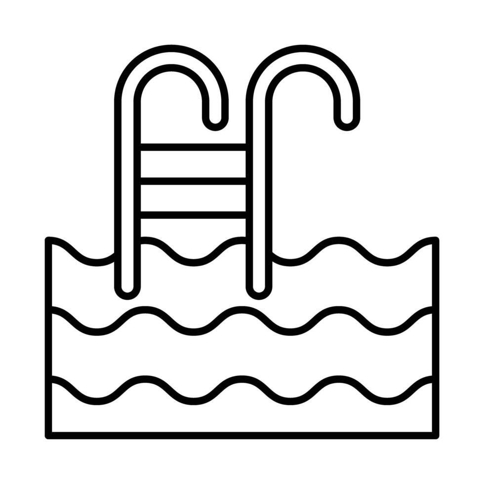 Swimming Pool Icon Design vector