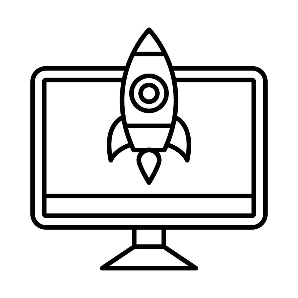 Launching Icon Design vector