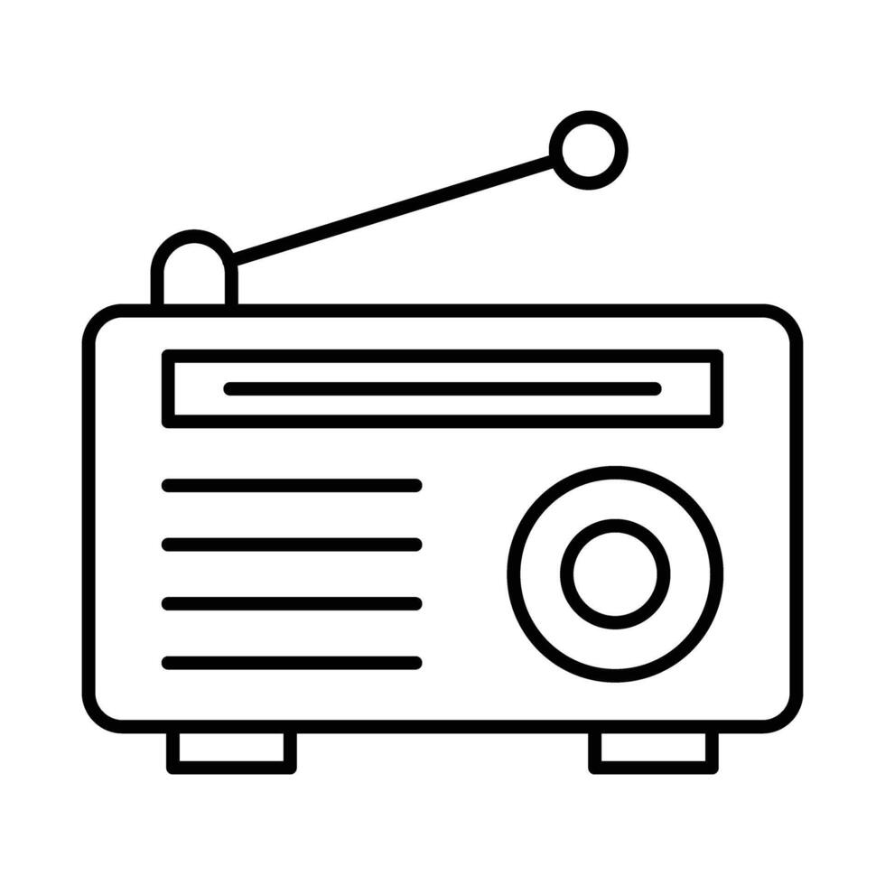 Radio Icon Design vector
