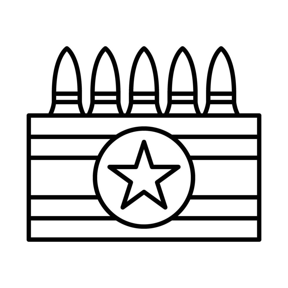 Ammunition Icon Design vector