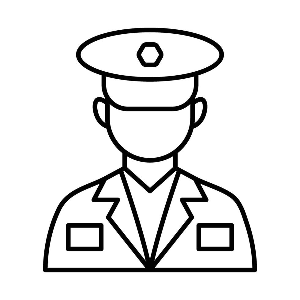 Captain Icon Design vector
