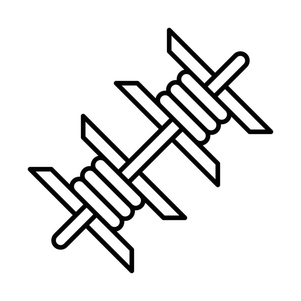 Barbed Wire Icon Design vector