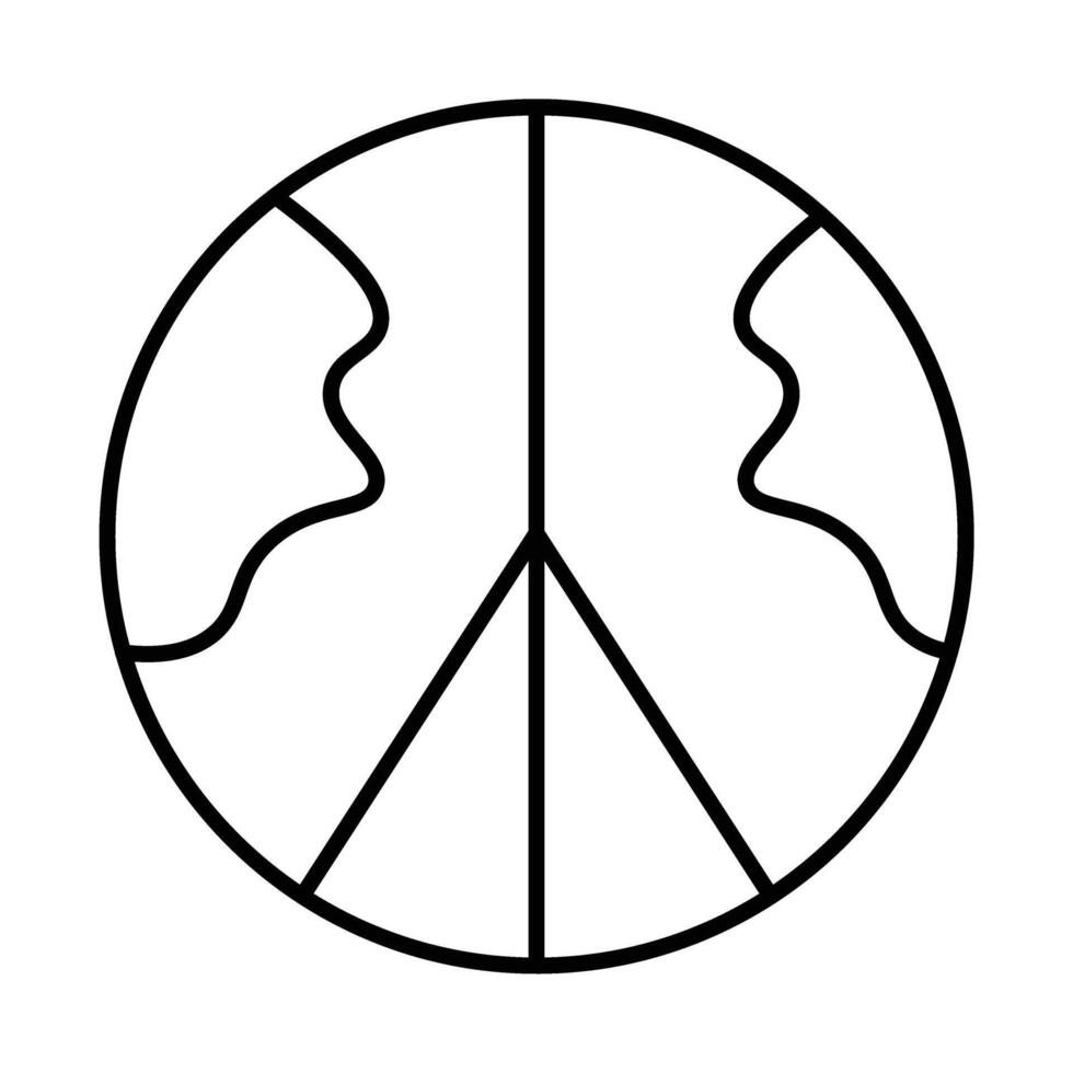 World Peace Icon Design vector