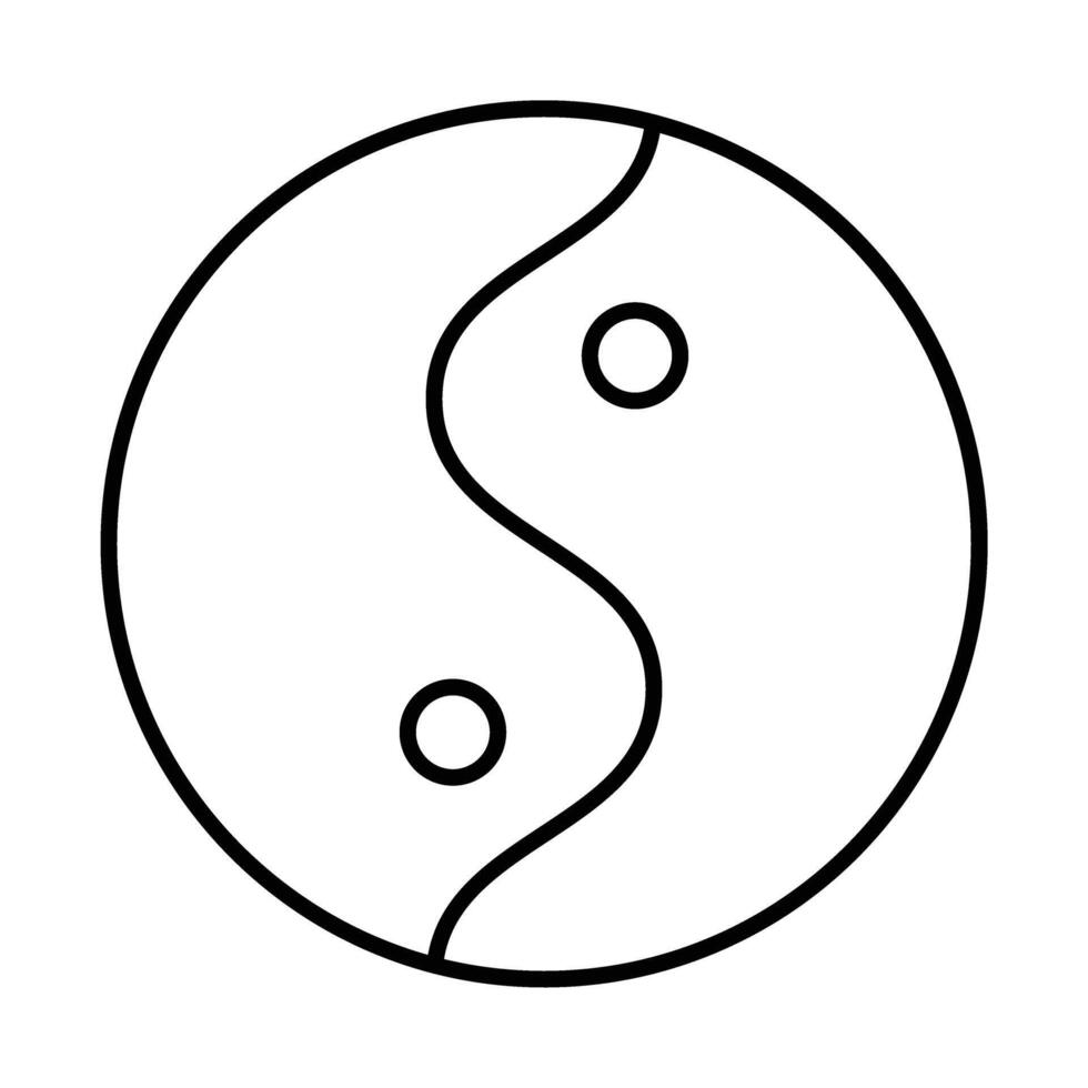Yin Yang Icon Design vector