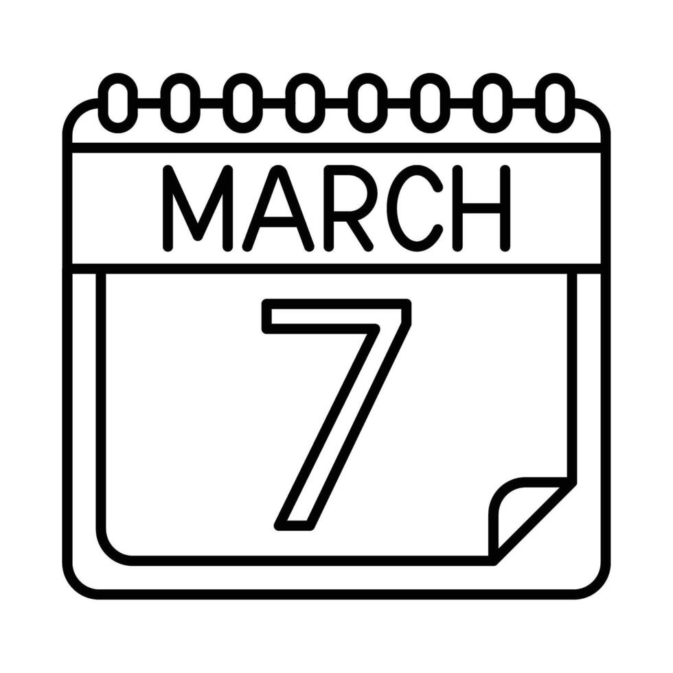 March Icon Design For Personal And Commercial Use vector