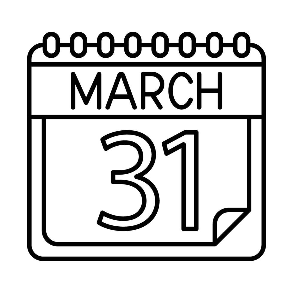 March Icon Design For Personal And Commercial Use vector