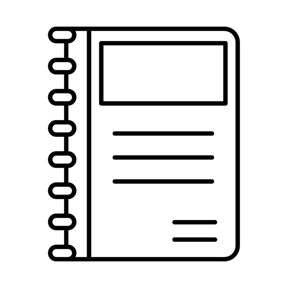 Diary Icon Design For Personal And Commercial Use. vector