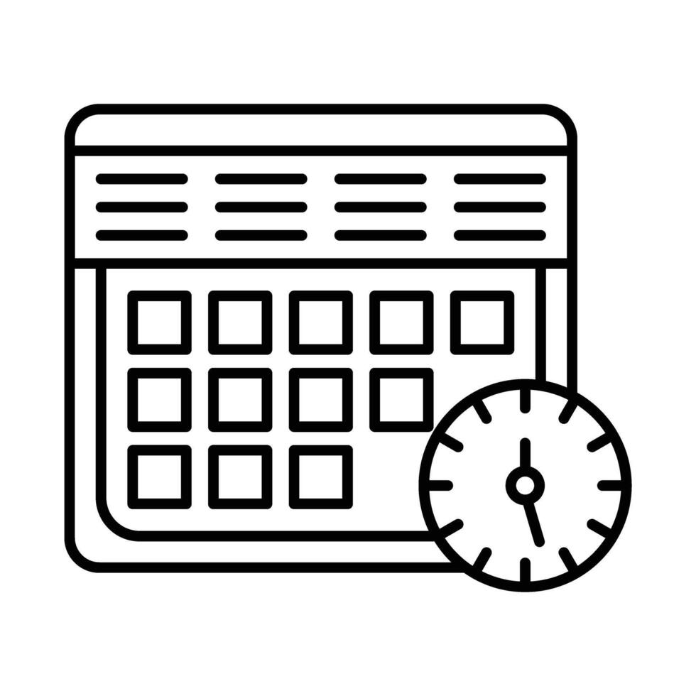 Schedule Icon Design For Personal And Commercial Use. vector