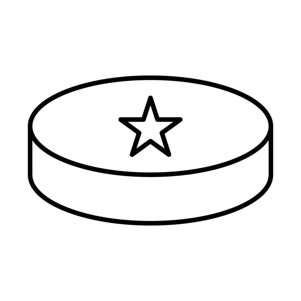 Hockey Puck Icon Design For Personal And Commercial Use. vector