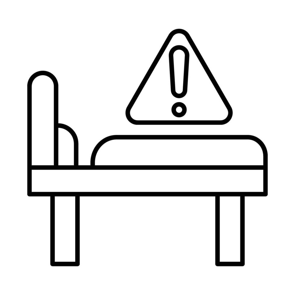 Missing Line Icon vector