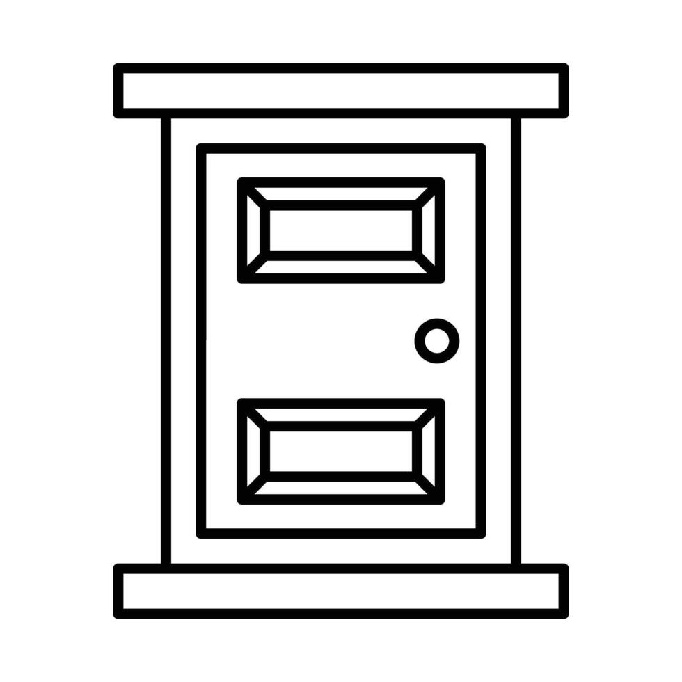 Door Line icon vector