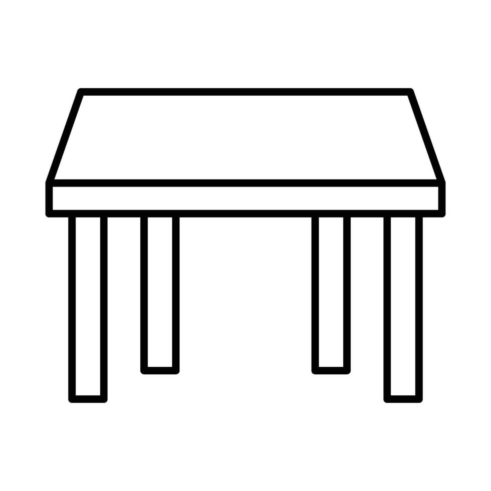 Table Line icon vector