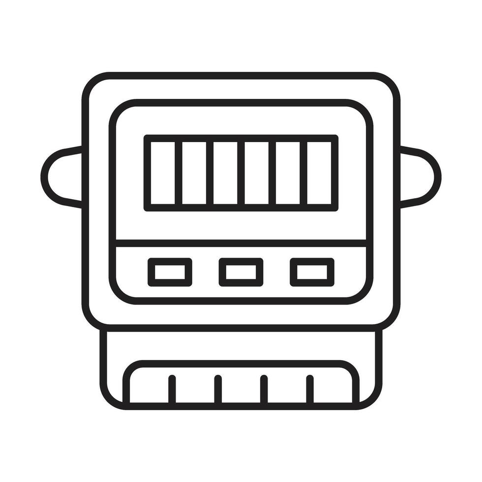 Electric Meter Icon Design vector