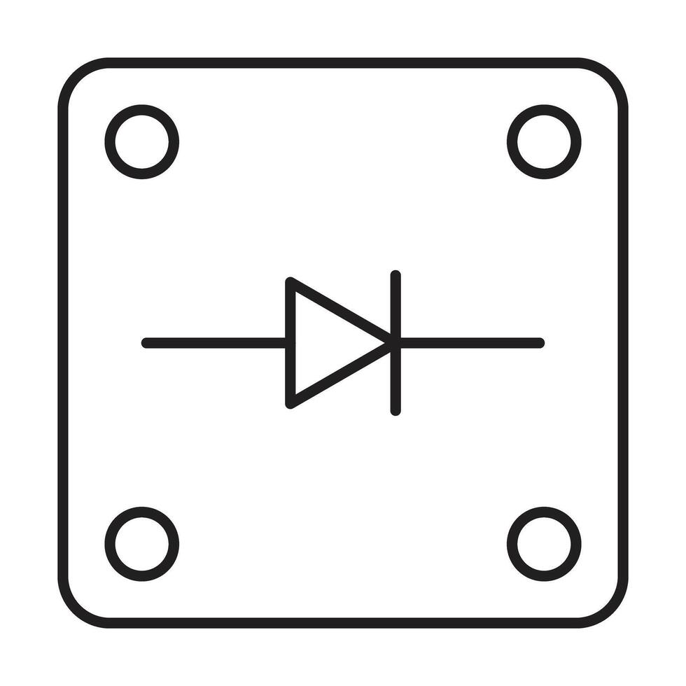 Diode Icon Design vector