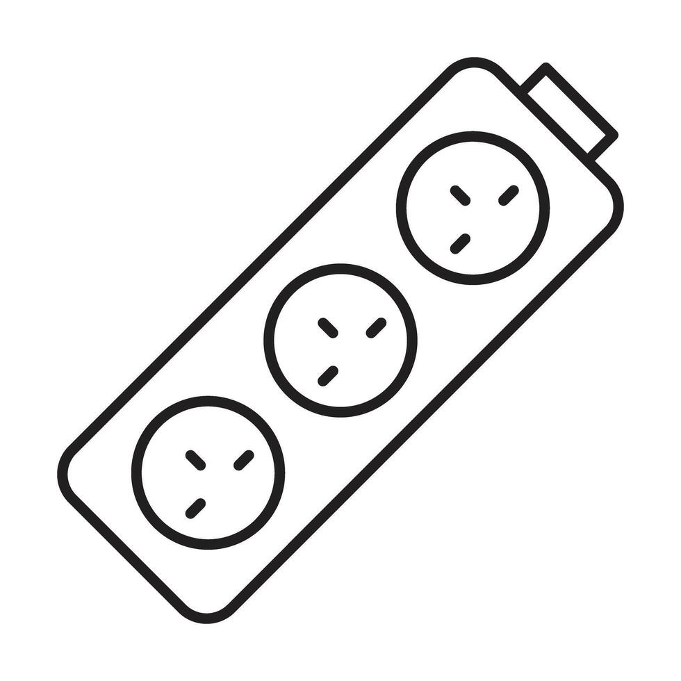 Power Strip Icon Design vector