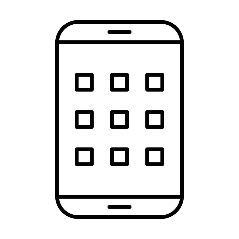 Smartphone Line Icon vector