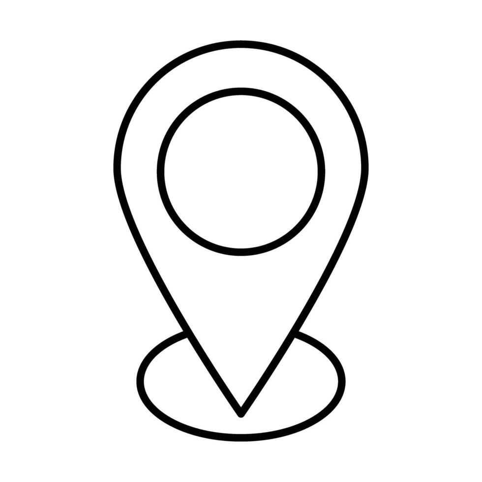 Location Line Icon vector