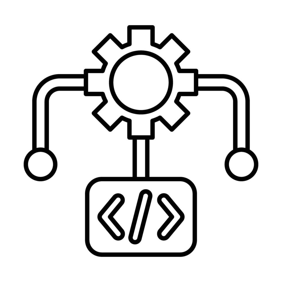 Algorithm Icon Design vector