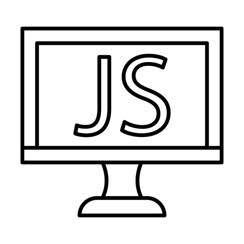 Javascript Icon Design vector