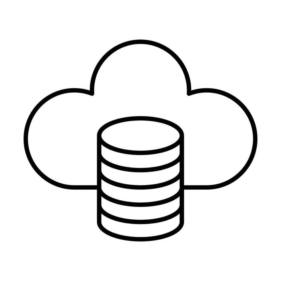 Cloud Computing Icon Design vector