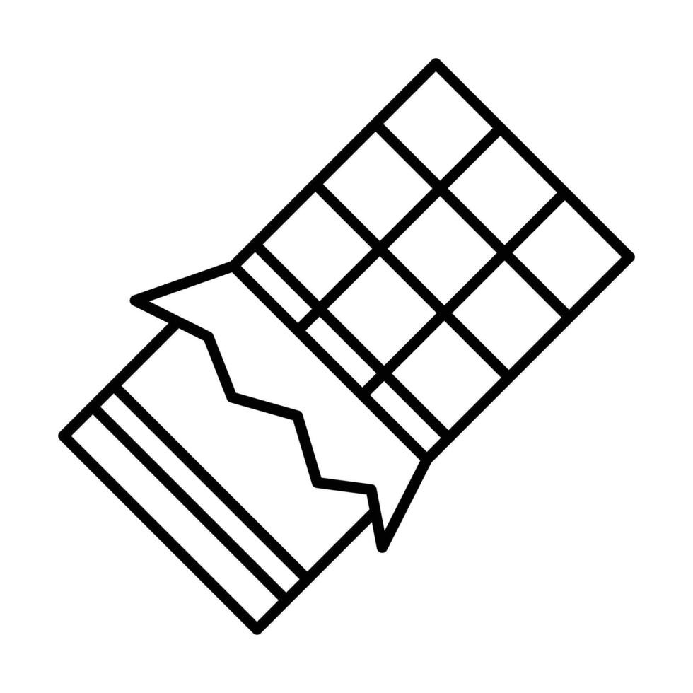 Chocolate Bar Icon Design vector