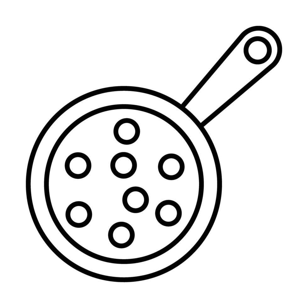 Frying Pan Icon Design vector