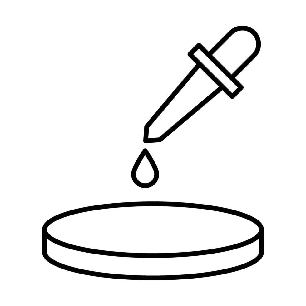 Petri Dish Icon Design vector