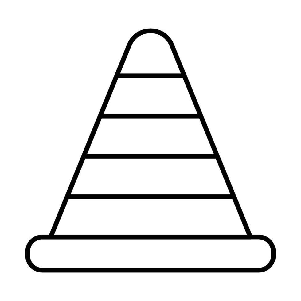 Traffic Cone Icon Design vector