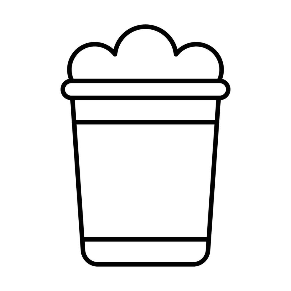 Sand Bucket Icon Design vector