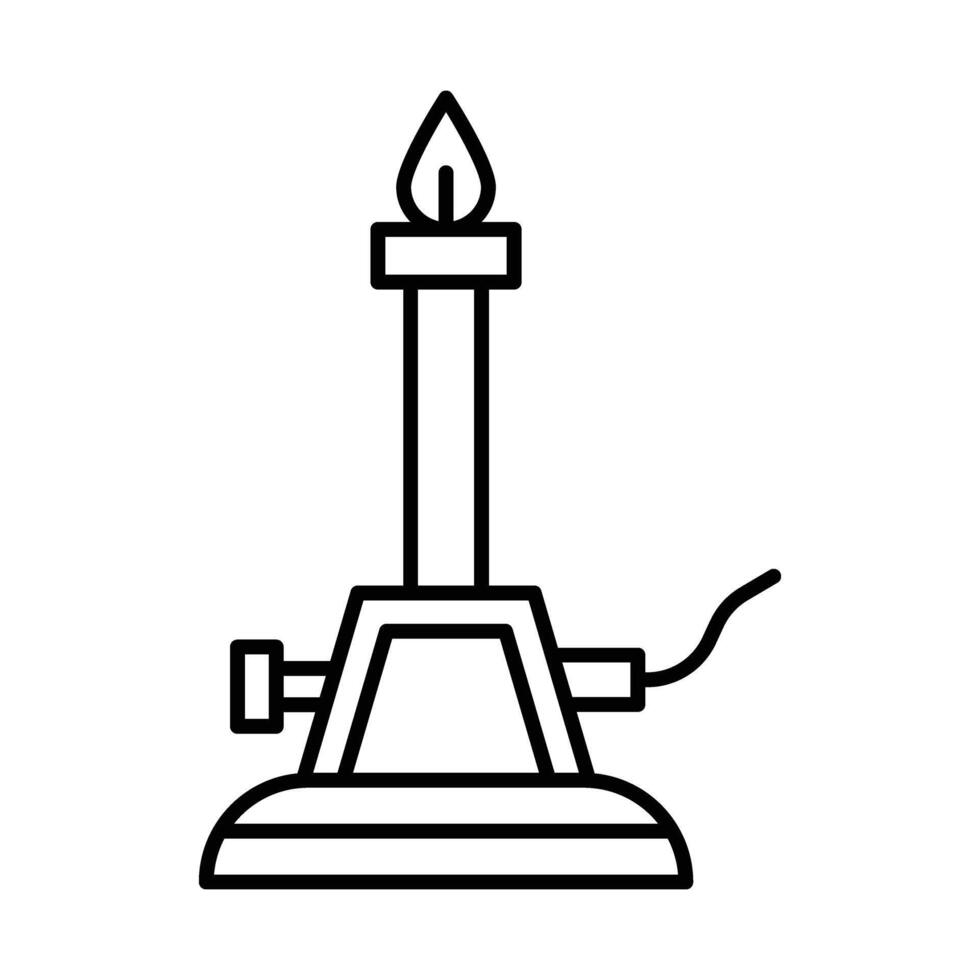 Bunsen Burner Icon Design vector