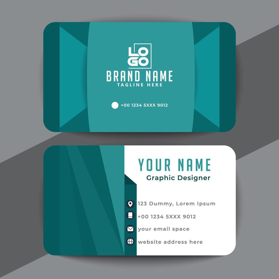 Modern Business Card - Creative and Clean Business Card Template. vector